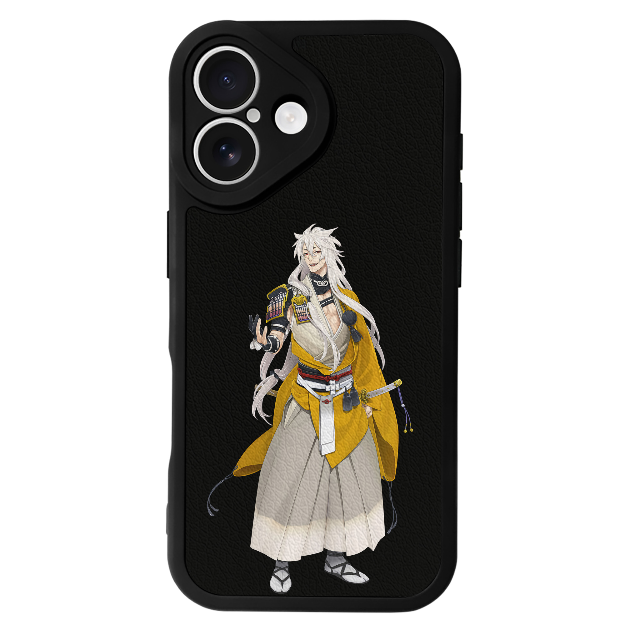 （画像用） 刀剣乱舞 Touken Ranbu 【iPhone 16シリーズ対応】シリコンスマホケース（レザー調） 材質：シリコン
